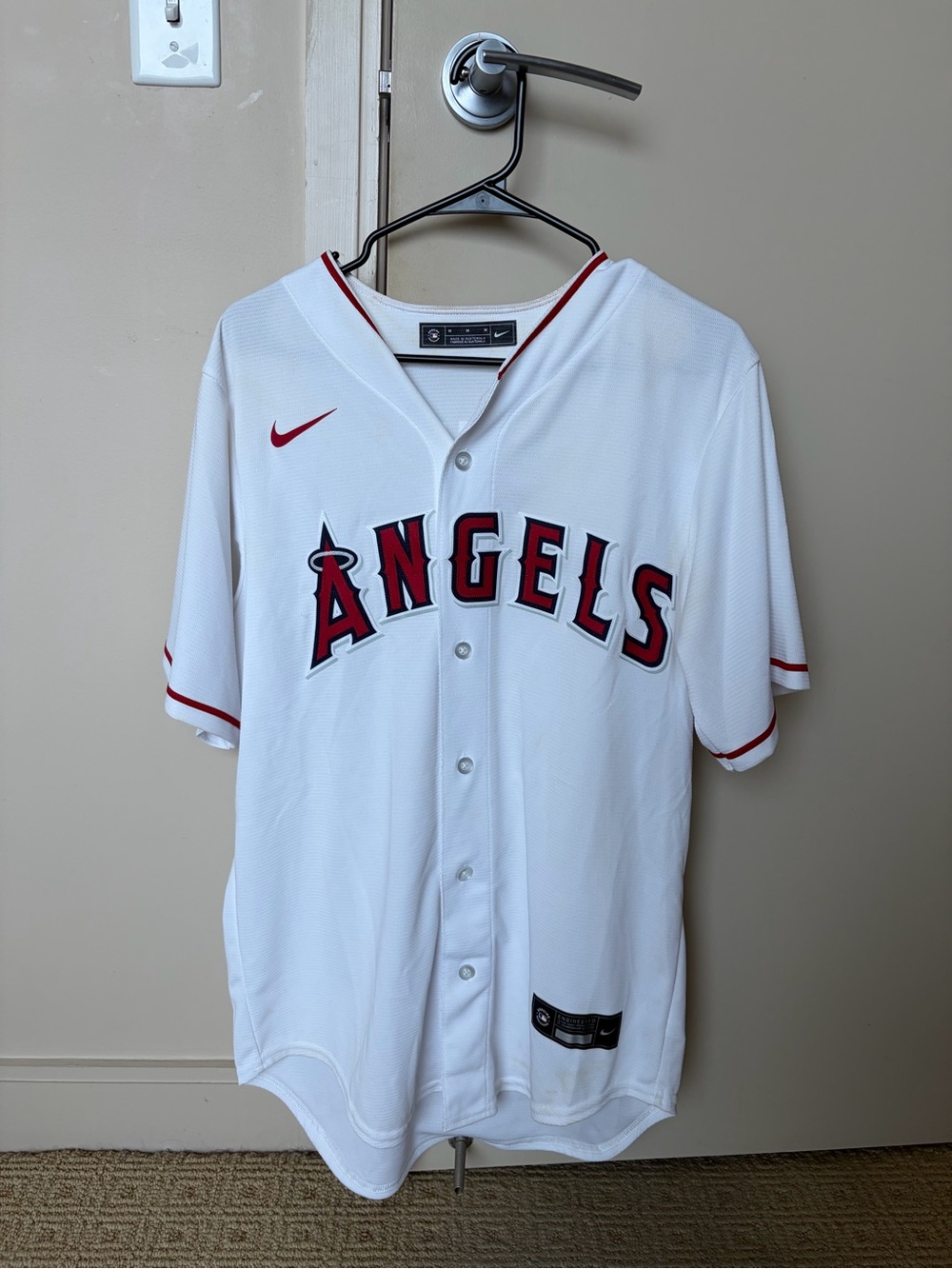 Nike Shohei Ohtani White Los Angeles Angels Baseball Jersey